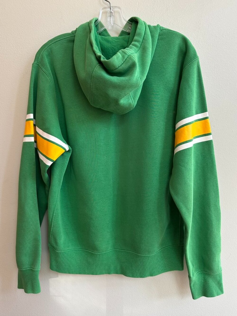 Nike Oregon Ducks Hoodie Pullover Puffy Logo Sweatshirt Green Yellow Men's Small - Picture 2 of 12